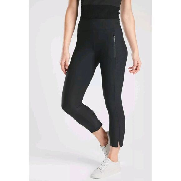 ATHLETA Stellar Crop Pant In Black Size XSP - Picture 1 of 6